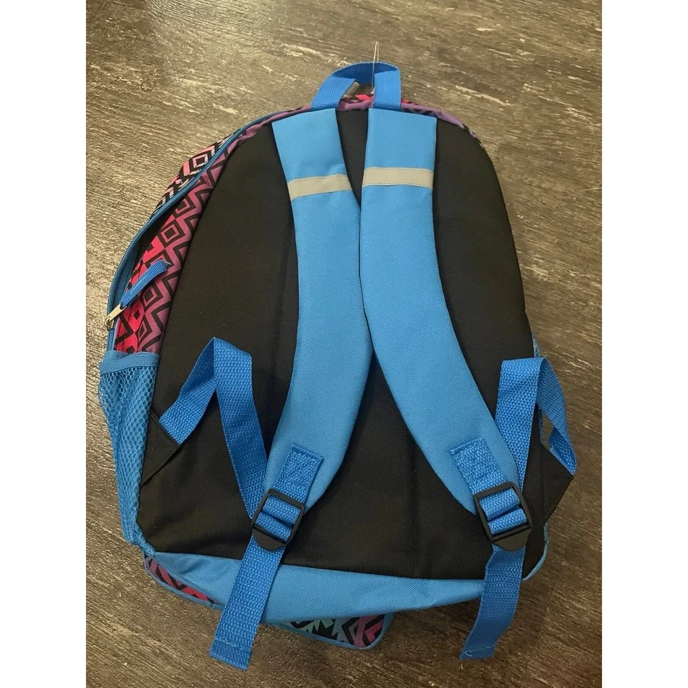 Aztec Print Backpack 6 Piece Set NWT Pink Blue Lunch Bag Water Bottle